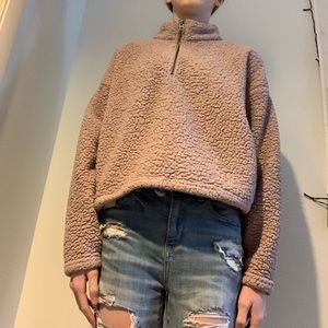 Fluffy teddy bear jacket